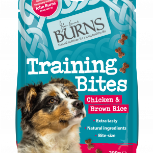 burns dog food pet training bites