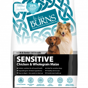 burns pet food chicken sensitive dog