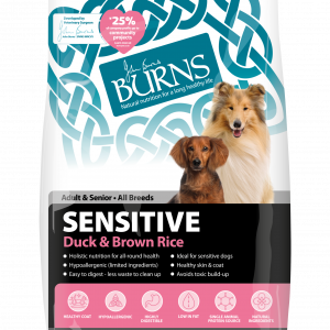 burns pet food duck sensitive dog