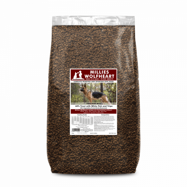 millies wolfheart dog food dry tracker