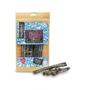 green and wilds pet plaice sticks