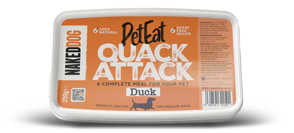 Naked Dog PetEat Quack Attack 250g